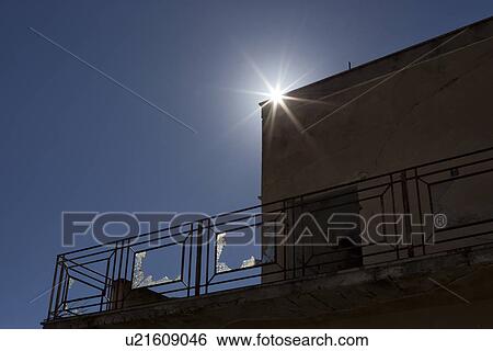 Stock Photograph - Poggioreale street detail of earthquake destruction, Sicily, Ita. Fotosearch