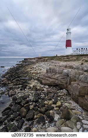 Portland Bill in moody sunrise, Dorset, England View Large Photo Image Stock Photography - Portland Bill in moody sunrise, Dorset, England. Fotosearch