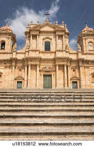 San Nicolo Catedrale, Noto, Sicily, Italy View Large Photo Image Stock Image - San Nicolo Catedrale, Noto, Sicily, Italy. Fotosearch