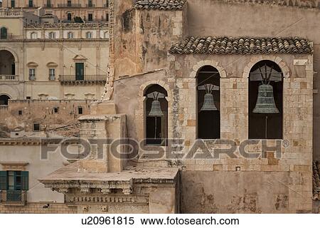 Stock Photography - Santissimo Salvatore church exterior detail, Noto, Sicily, Italy. Fotosearch