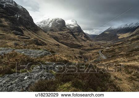 Stock Photo - The Three Sisters, Glen Coe, Scotland. Fotosearch