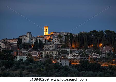 Umbrian sunset, Italy View Large Photo Image Stock Photo - Umbrian sunset, Italy. Fotosearch