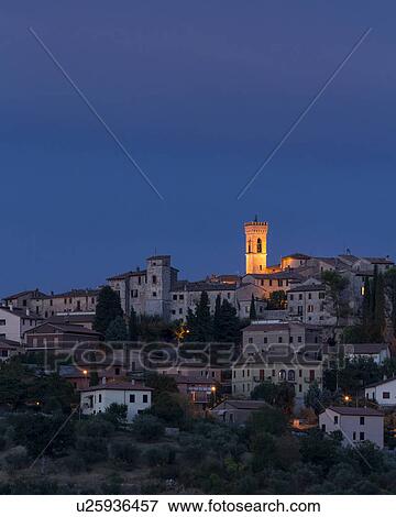 Stock Photo - Umbrian sunset, Italy. Fotosearch