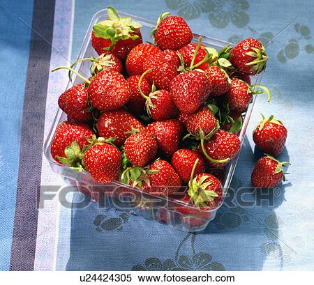 Stock Photography - Box full of strawberries. Fotosearch