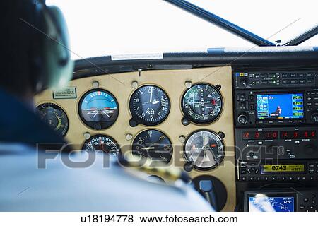 Close up of airplane cockpit View Large Photo Image Stock Photo - Close up of airplane cockpit. Fotosearch