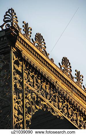 Stock Image - Close-up of balcony railing. Fotosearch