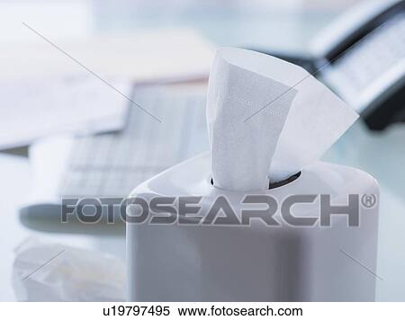 Close-up of box of tissues View Large Photo Image Stock Photography - Close-up of box of tissues . Fotosearch