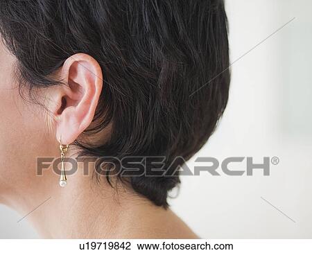 Close-up of earring View Large Photo Image Stock Image - Close-up of earring. Fotosearch