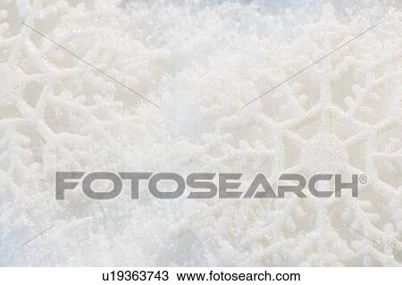 Stock Image - Close-up view of snowflake. Fotosearch