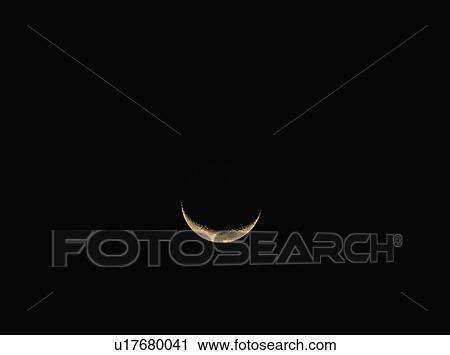 Stock Image - Crescent moon. Fotosearch