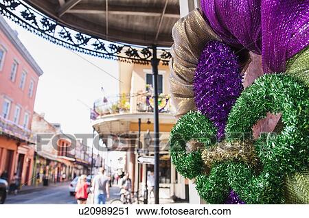 Fleur de Lys and street in background View Large Photo Image Stock Image - Fleur de Lys and street in background. Fotosearch