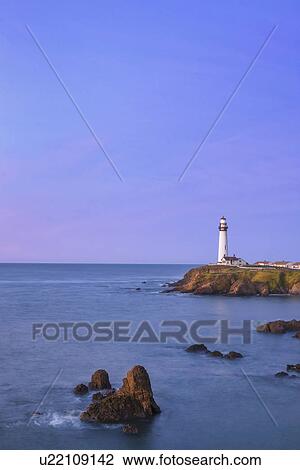 Idyllic scene of Pigeon Point Light Station View Large Photo Image Stock Image - Idyllic scene of Pigeon Point Light Station. Fotosearch