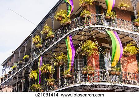 Picture - Low angle view of ornate balcony. Fotosearch