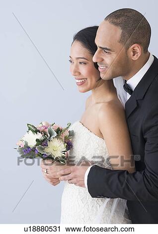Portrait of bride and groom View Large Photo Image Stock Image - Portrait of bride and groom. Fotosearch