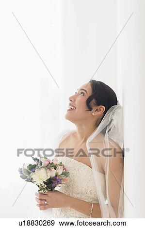 Stock Photo - Portrait of bride. Fotosearch
