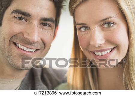 Portrait of smiling couple View Large Photo Image Stock Photograph - Portrait of smiling couple. Fotosearch