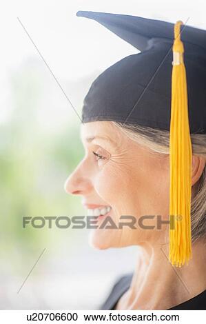 Portrait of woman in graduation cap View Large Photo Image Stock Image - Portrait of woman in graduation cap. Fotosearch