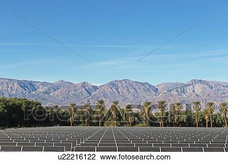 Stock Image - Solar Farm at Death Valley. Fotosearch