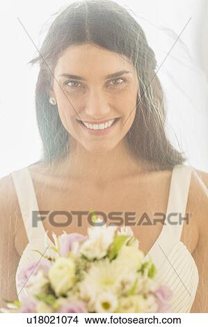 Studio portrait of bride View Large Photo Image Picture - Studio portrait of bride. Fotosearch