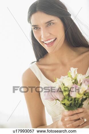 Studio portrait of bride View Large Photo Image Stock Photo - Studio portrait of bride. Fotosearch