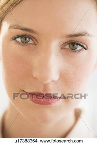 Studio portrait of young woman View Large Photo Image Picture - Studio portrait of young woman. Fotosearch