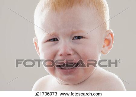 Studio shot portrait of crying baby boy (18-23 months) View Large Photo Image Stock Image - Studio shot portrait of crying baby boy (18-23 months). Fotosearch