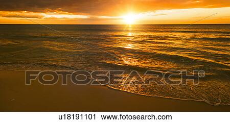 Sunset over sea View Large Photo Image Stock Image - Sunset over sea. Fotosearch