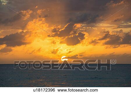 Sunset over sea View Large Photo Image Stock Photograph - Sunset over sea. Fotosearch