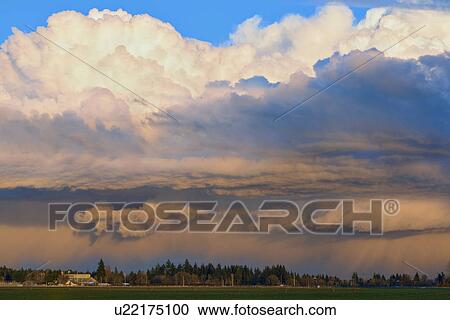 Stock Image - View at storm cloud. Fotosearch