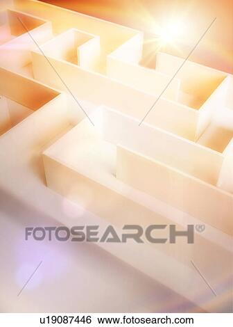 View of white maze in bright light View Large Photo Image Stock Photograph - View of white maze in bright light. Fotosearch