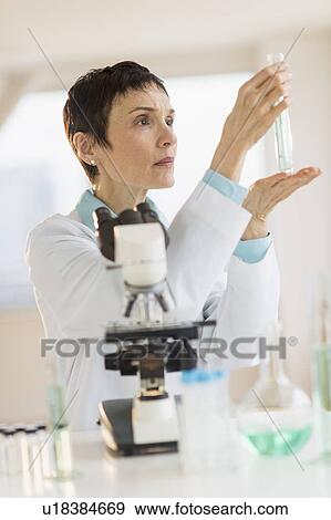 Woman working in laboratory View Large Photo Image Stock Photo - Woman working in laboratory. Fotosearch