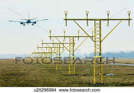 Picture - Aeroplane, Amsterdam airport Shiphol. Fotosearch