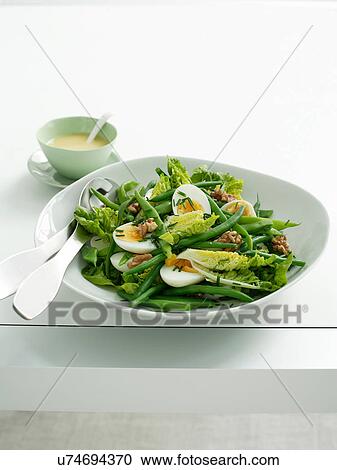 Green bean and walnut salad View Large Photo Image Stock Image - Green bean and walnut salad. Fotosearch