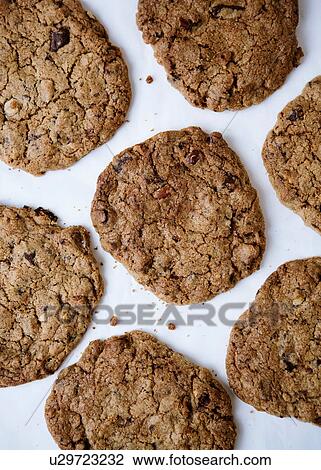 Homemade oat cookies View Large Photo Image Stock Image - Homemade oat cookies. Fotosearch
