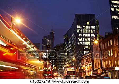 Night scene, London, England, UK View Large Photo Image Stock Photo - Night scene, London, England, UK. Fotosearch