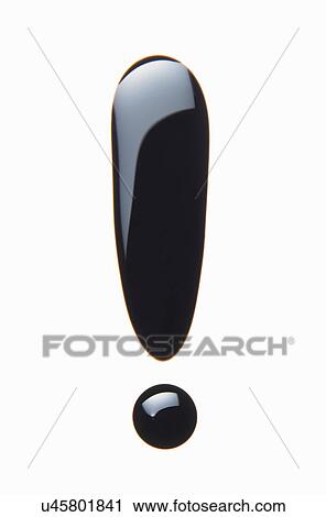 Stock Image - Oil exclamation mark. Fotosearch