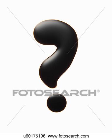 Stock Photograph - Oil in the shape of question mark. Fotosearch