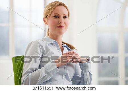 Portrait of blonde businesswoman View Large Photo Image Stock Image - Portrait of blonde businesswoman. Fotosearch