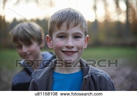 Portrait of boys in forest View Large Photo Image Stock Photo - Portrait of boys in forest. Fotosearch