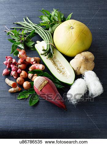 Stock Photography - Selection of Asian vegetables. Fotosearch