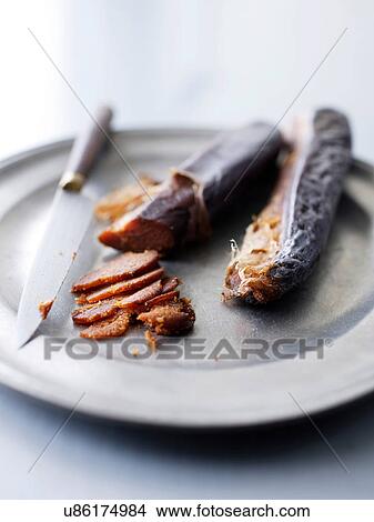 Picture - Sliced botargo. Fotosearch