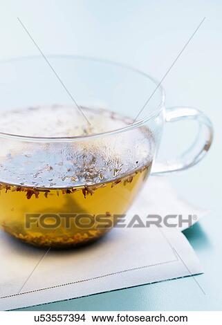 Picture - Tea in transparent teacup. Fotosearch