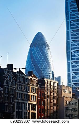 The Gherkin building, London, England, UK View Large Photo Image Stock Photo - The Gherkin building, London, England, UK. Fotosearch