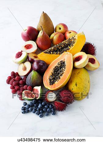 Variety of fresh fruits View Large Photo Image Stock Photography - Variety of fresh fruits. Fotosearch