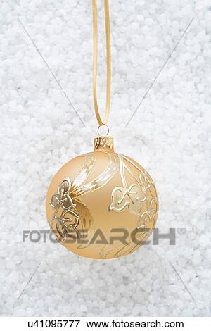Beige and gold bauble View Large Photo Image Stock Photo - Beige and gold bauble. Fotosearch