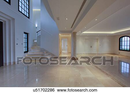 Empty lobby of luxury villa View Large Photo Image Stock Photograph - Empty lobby of luxury villa. Fotosearch