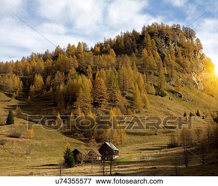 Remote farmhouse in valley of Alp Devero, Alpi, Piedmont, Italy View Large Photo Image Stock Photo - Remote farmhouse in valley of Alp Devero, Alpi, Piedmont, Italy. Fotosearch