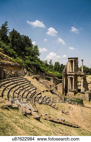 Picture - Roman ruins in Volterra, Tuscany, Italy. Fotosearch