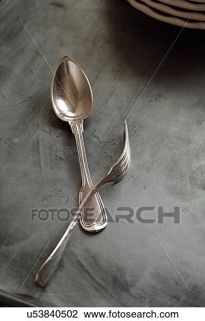 Spoon and fork View Large Photo Image Stock Image - Spoon and fork. Fotosearch