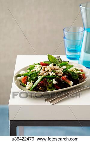 Vegetable bean salad View Large Photo Image Stock Photo - Vegetable bean salad. Fotosearch